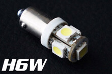 LED H6W - Base BAX9S - 12v