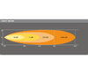 Grafico del fascio luminoso Spot della Barra LED Osram LEDriving® LIGHTBAR VX250-SP
