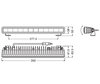 Schema delle Dimensioni della Barra LED Osram LEDriving® LIGHTBAR SX300-SP