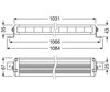 Schema delle Dimensioni della Barra LED Osram LEDriving® LIGHTBAR VX1000-CB SM