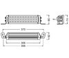 Schema delle Dimensioni della Barra LED Osram LEDriving® LIGHTBAR VX250-CB