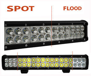 Barra a LED CREE Doppia fila 108W 7600 lumens per 4X4 - Quad - SSV Spot VS Flood