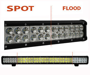 Barra a LED CREE Doppia fila 198W 13900 lumen per 4X4 - Camion - Trattore Spot VS Flood