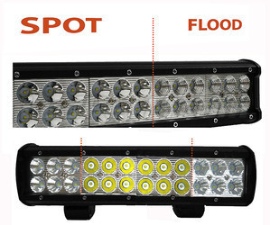 Barra a LED CREE Doppia fila 72W 5100 lumen per 4X4 - Quad - SSV Spot VS Flood