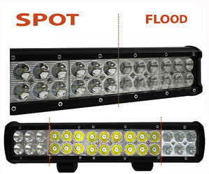 Barra a LED CREE Doppia fila 90W 6300 lumen per 4X4 - Quad - SSV Spot VS Flood