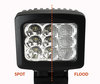 Faro aggiuntivo a LED Quadrato 90W CREE per 4X4 - Quad - SSV Spot VS Flood