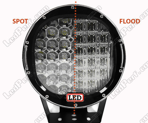 Faro di lavoro a LED Rotondo CREE 185W per 4X4 - Camion - Trattore Spot VS Flood