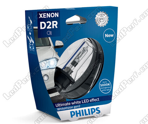 Lampadina allo Xenon D2R Philips WhiteVision Gen2 +120% 5000K - 85126WHV2S1