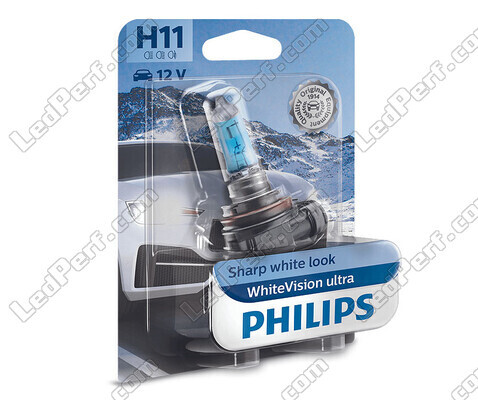 1 Lampadina H11 Philips WhiteVision ULTRA +60% 55W - 12362WVUB1