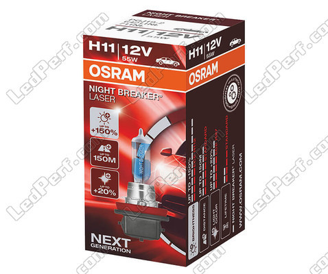 lampadina H11 Osram Night Breaker Laser +150% l'unit