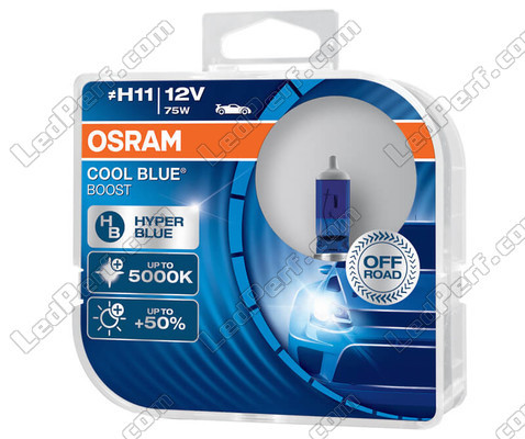 Lampadine H11 Osram Cool Blue Boost 5000K effetto xenon ref: 62211CBB-HCB in confezione da 2 lampadine