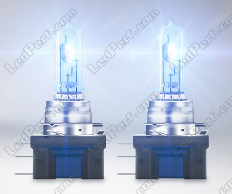 Lampadine alogene H15 Osram Cool Blue Intense NEXT GEN che producono illuminazione a effetto LED