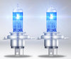 Luce bianca delle lampadine H4 Osram Cool Blue Boost 5000K effetto xenon - 62193CBB-HCB