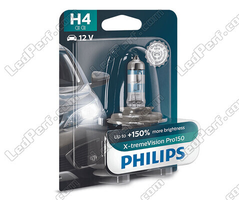 1 x Lampadina H4 Philips X-tremeVision PRO150 60/55W 12 V - 12342XVPB1