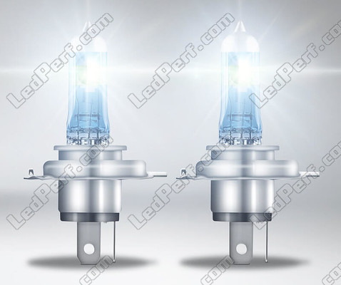 Illuminazione di una coppia di lampadine laser H4 Osram Night Breaker + 150%
