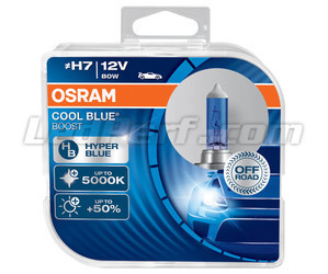 Lampadine H7 Osram Cool Blue Boost 5000K effetto xenon ref: 62210CBB-HCB in confezione da 2 lampadine