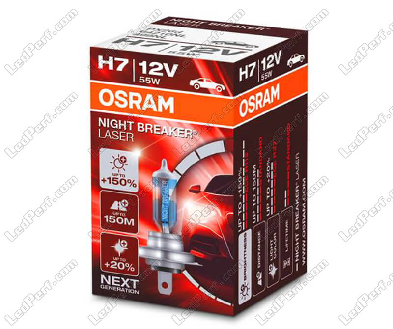 Lampadina H7 Osram Night Breaker Laser +150% per unit