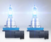 Lampadine alogene H8 Osram Cool Blue Intense NEXT GEN che producono illuminazione a effetto LED
