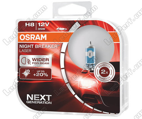 Confezione da 2 lampadine H8 Osram Night Breaker Laser + 150% - 64212NL-HCB