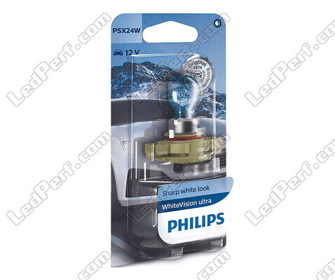 1 Lampadina PSX24W Philips WhiteVision ULTRA +60% 24W - 12276WVUB1