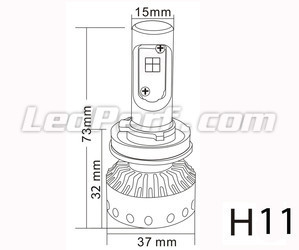 Mini LED H11 LED ad alta potenza Tuning