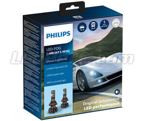 Set di Lampadine H16 LED PHILIPS Ultinon Pro9100 +350% 5800K - LUM11366U91X2