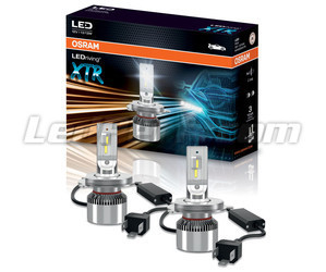 Packaging e di 2 lampadine LED H4  XTR 6000K - 64193DWXTR