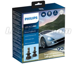 Set di Lampadine H4 LED PHILIPS Ultinon Pro9100 +350% 5800K - LUM11342U91X2