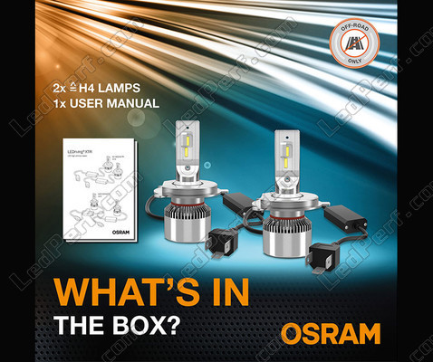 Contenuto del Kit LED H4 Osram LEDriving® XTR lampadine e istruzioni