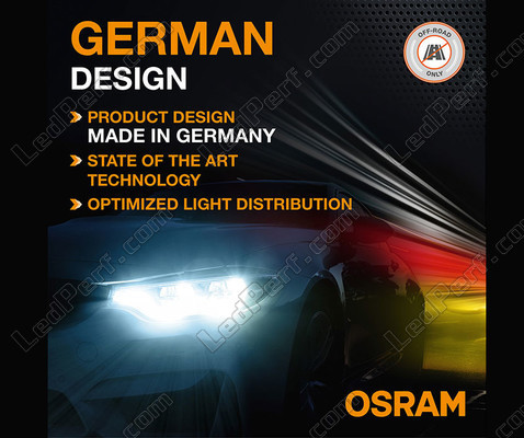 Design tedesco delle H4 LED Osram LEDriving® XTR 6000K - 64193DWXTR