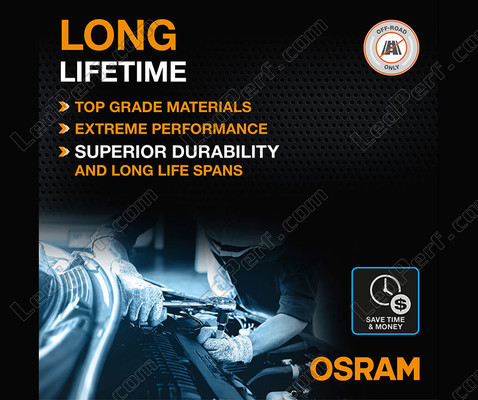 Durata di vita utile delle lampadine LED H4 Osram LEDriving® XTR 6000K - 64193DWXTR