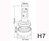 Mini lampadina LED H7 Tuning
