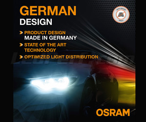 Design tedesco delle H7 LED Osram LEDriving® XTR 6000K - 64210DWXTR