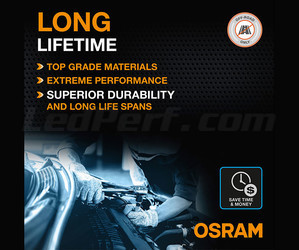 Durata di vita utile delle lampadine LED H7 Osram LEDriving® XTR 6000K - 64210DWXTR