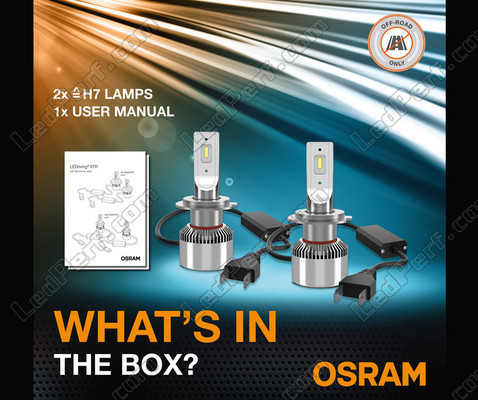 Contenuto del Kit LED H7 Osram LEDriving® XTR lampadine e istruzioni