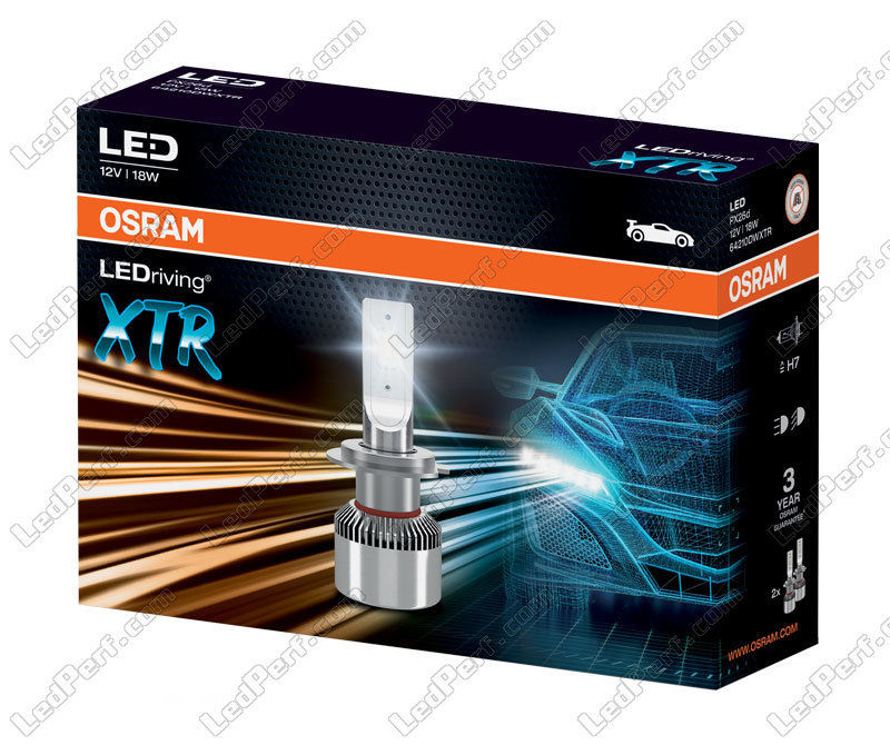 Set di 2 lampadine H7 a LED OSRAM LEDriving XTR 6000K - 64210DWXTR