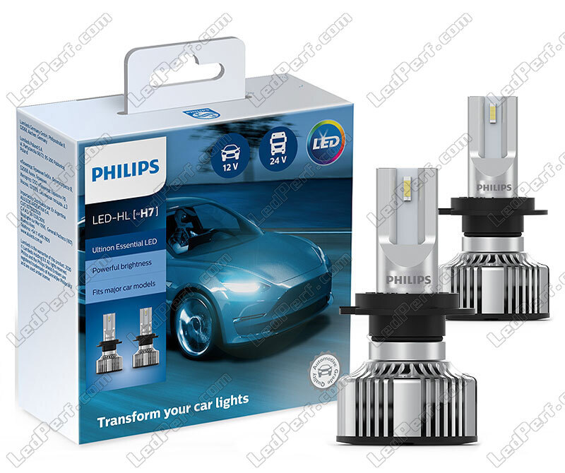 2 x Lampadine LED H7 PHILIPS Ultinon Essential LED 6500K