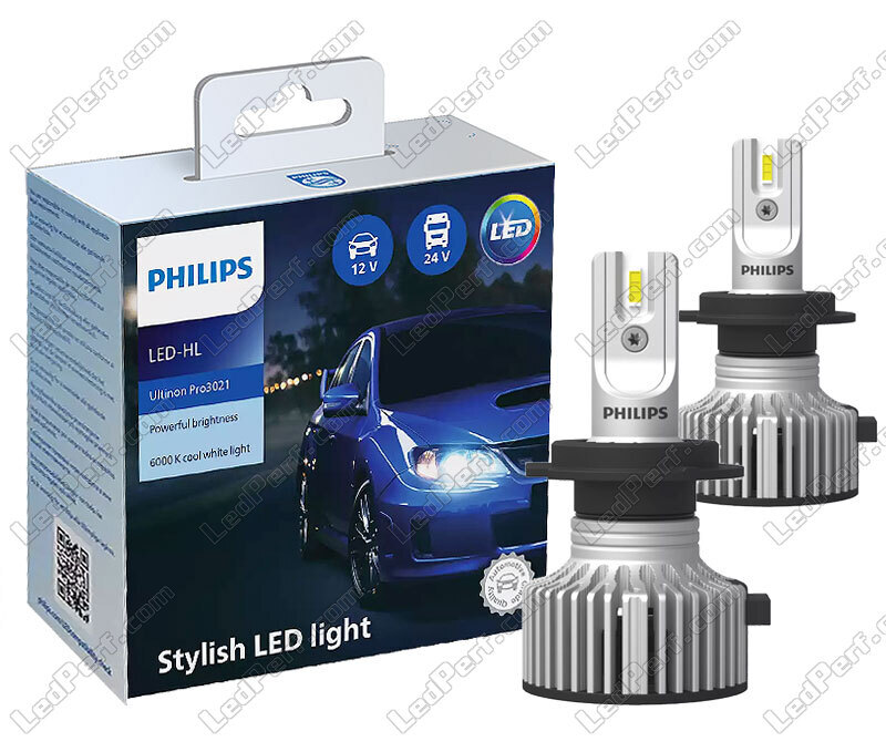 2 x Lampadine LED H7 PHILIPS Ultinon Pro3021 6000K