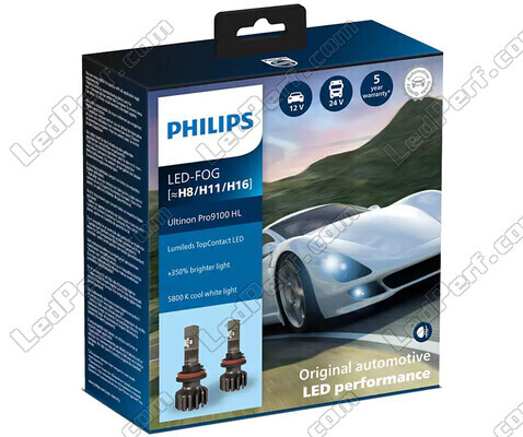 Set di Lampadine H8 LED PHILIPS Ultinon Pro9100 +350% 5800K - 1LUM11366U91X2