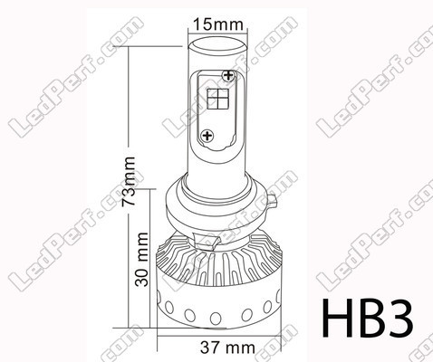 Mini LED HB3 LED alta potenza Tuning