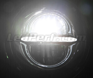 Ottica moto Full LED cromata per faro Rotondo da 5.75 pollici - tipo 5