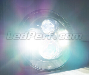 Ottica Moto Full LED cromata per faro Rotondo da 7 pollici - tipo 3 Luce bianca puro