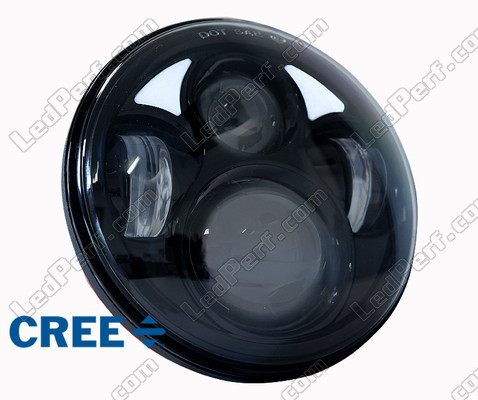 Ottica Moto Full LED nera per faro Rotondo da 5,75 pollici - tipo 3