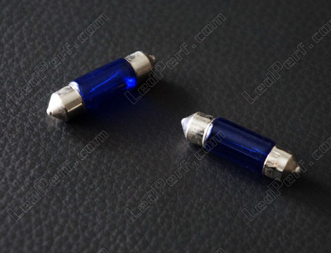 lampadina 37mm C5W alogena Blue vision effetto Xenon