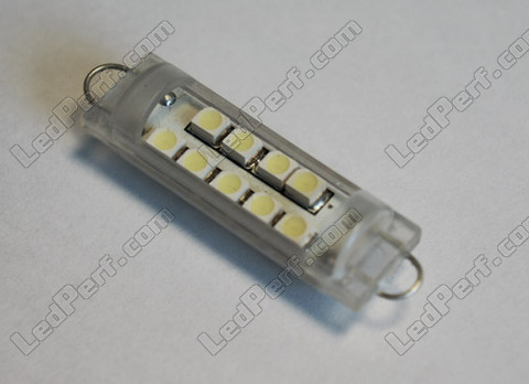 LED navetta uncino plafoniera, bagagliaio, guantiera, placcato bianca 42 mm - C10W