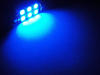 LED navetta plafoniera, bagagliaio, guantiera, targa blu 39 mm - C5W