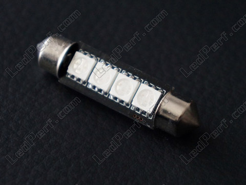 LED navetta plafoniera, bagagliaio, guantiera, targa blu 42 mm - C10W