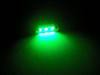 lampadina LED 37mm C5W Senza errore OBD - Anti errore OBD verde