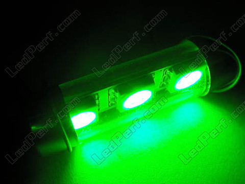 LED navetta plafoniera, bagagliaio, guantiera, targa verde 37mm - C5W