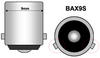 lampadina LED BAX9S H6W Rotazione bianca effetto Xenon